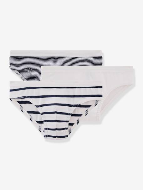 Lote de 3 slips, da Petit Bateau branco 