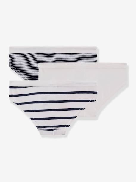 Lote de 3 slips, da Petit Bateau branco 