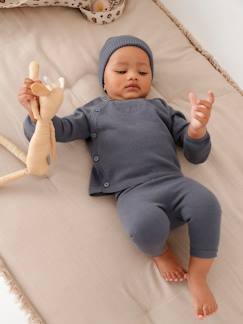 Bebé 0-36 meses-Conjunto em tricot, casaco + leggings + gorro, para bebé