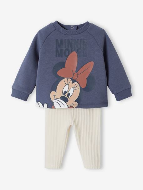 Conjunto Disney®, sweat em moletão + calças em bombazina, para bebé azul-ardósia 