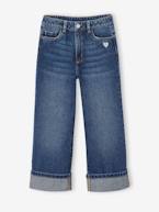 Jeans largos com dobra, para menina stone 