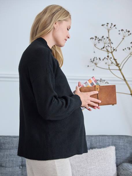 Camisola com aba dupla, especial gravidez e amamentação preto 