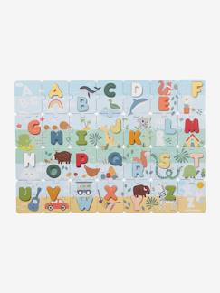 Brinquedos-Jogos educativos- Puzzles-Puzzle abecedário 2 em 1, em madeira FSC® e cartão