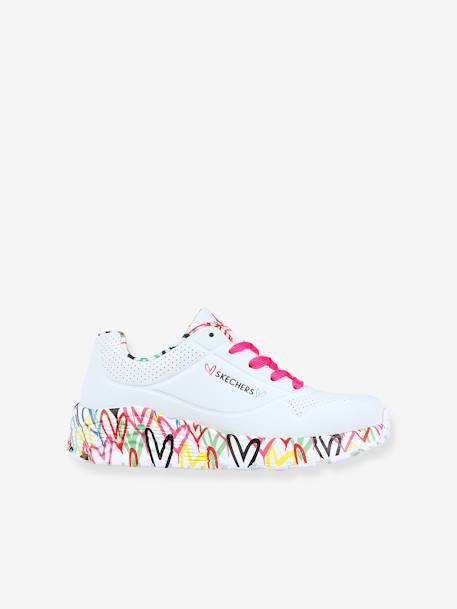 Sapatilhas para criança, Uno Lite - Lovely Luv 314976L-WMLT SKECHERS® branco 