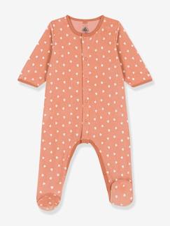 Pijama estampado, em veludo, para bebé, da Petit Bateau