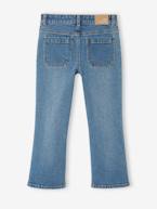 Jeans flare 7/8, para menina azul-ganga+stone 