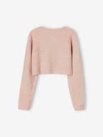 Casaco estilo bolero, para menina rosado 