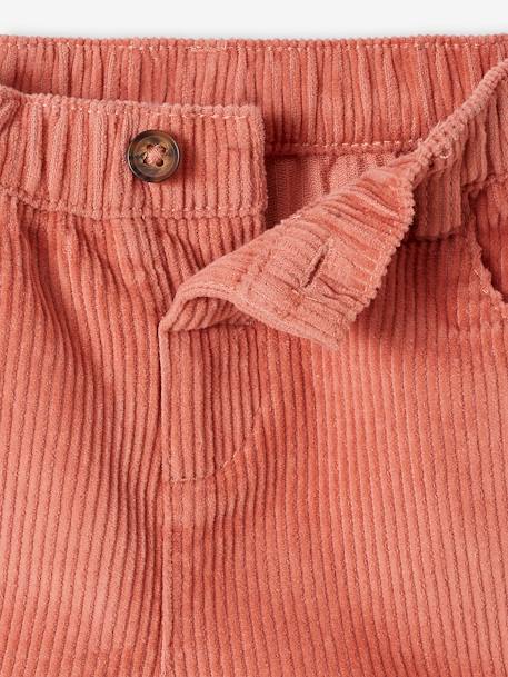 Conjunto de 4 peças para bebé: camisola + calções + colete + collants rosa-velho 