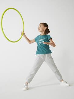 Menina 2-14 anos-Calças de desporto, em moletão, para menina