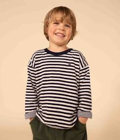 Menino 2-14 anos-T-shirts, polos-T-shirts-Camisola de mangas compridas, da Petit Bateau