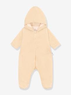 Bebé 0-36 meses-Macacão com capuz, em sherpa, para bebé, da Petit Bateau