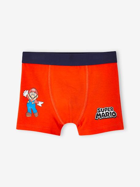 Lote de 3 boxers Super Mario®, para criança tomate 