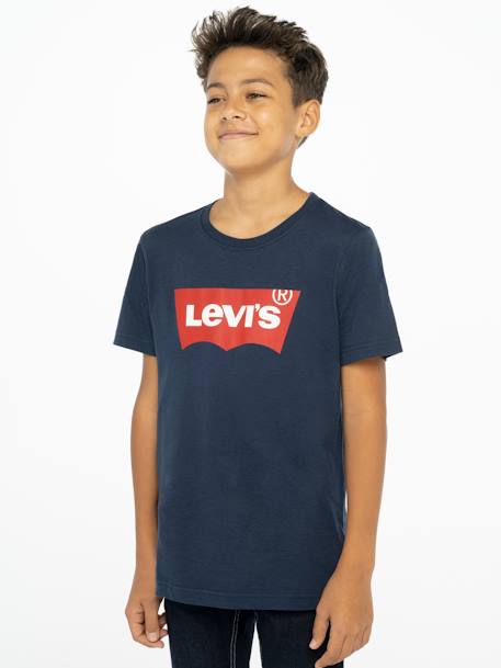 T-shirt Levi's®, Batwing azul+branco 