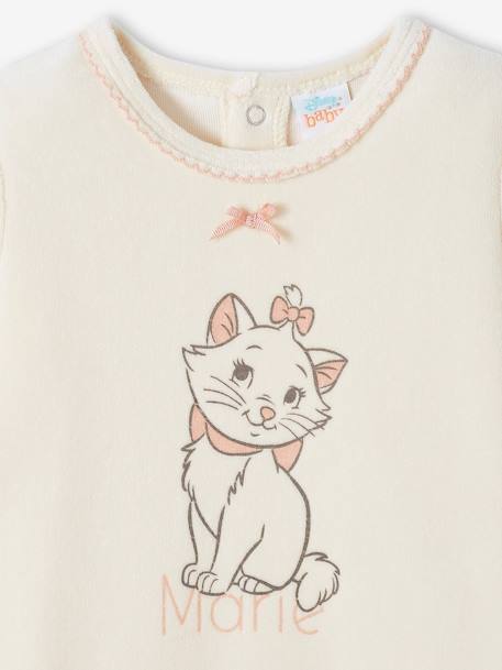 Pijama Disney® Marie dos Aristogatos, em veludo, para bebé baunilha 