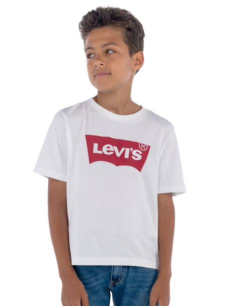 T-shirt Levi's®, Batwing azul+branco 