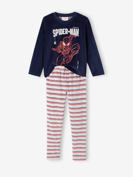 Pijama Marvel® Homem-Aranha, em veludo, para criança marinho 