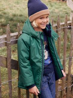 Menino 2-14 anos-Gorro bicolor, em malha canelada, para menino, BASICS