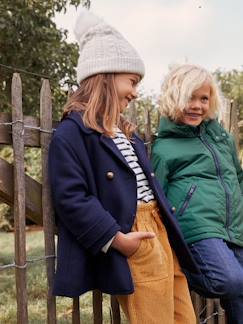 Menina 2-14 anos-Conjunto gorro + gola snood + luvas em malha aos torcidos, para menina