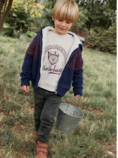 Menino 2-14 anos-Calças-Calças slim de cor morfológicas, medida das ancas LARGA, para menino