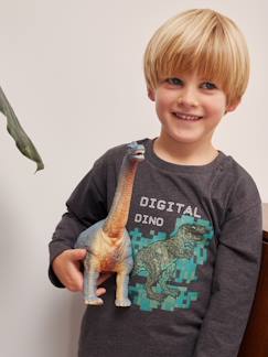 Menino 2-14 anos-T-shirts, polos-T-shirts-Camisola "digital dino" efeito pixel em relevo, para menino