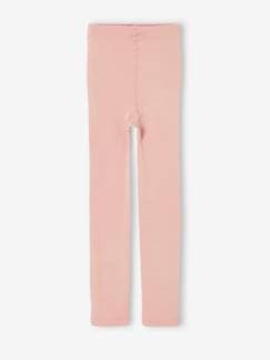 Leggings em malha polar, para menina