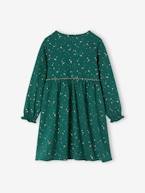 Vestido de cerimónia, estampado com estrelas irisadas, para menina marinho+verde+vermelho 