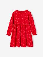 Vestido de cerimónia, estampado com estrelas irisadas, para menina marinho+verde+vermelho 