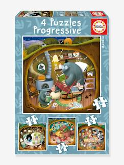 Brinquedos-Jogos educativos-Puzzles Progressivos Histórias da Floresta, 12/25 - EDUCA BORRAS