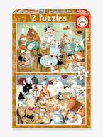 Puzzles Histórias da Floresta, 2x48 - EDUCA BORRAS castanho 