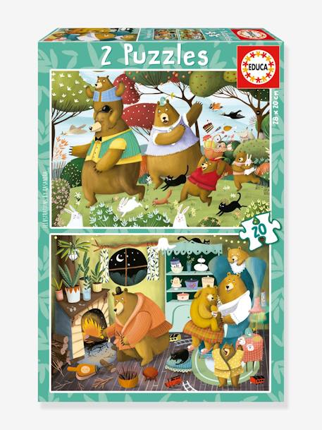 Puzzles Histórias da Floresta, 2x20 - EDUCA BORRAS verde 