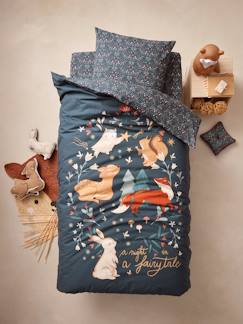 Têxtil-lar e Decoração-Conjunto capa de edredon + fronha de almofada, para criança em algodão reciclado, Broceliande
