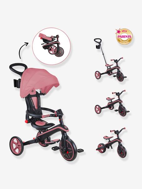 Triciclo Explorer Foldable 4 em 1 - GLOBBER azeitona+cinzento+rosa+toupeira 