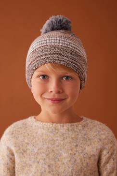 Menino 2-14 anos-Acessórios-Gorros, Cachecóis, Luvas-Conjunto gorro + gola snood + luvas jacquard, para menino