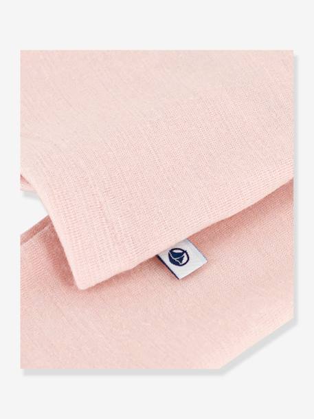 Camisola de mangas compridas, em lã e algodão, da Petit Bateau rosa 