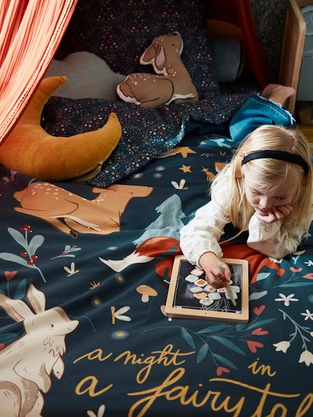 Sofá-cama Montessori, para criança, Confetes CASTANHO MEDIO LISO 