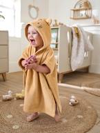 Poncho de banho personalizável, Animais, para bebé alperce+ocre 