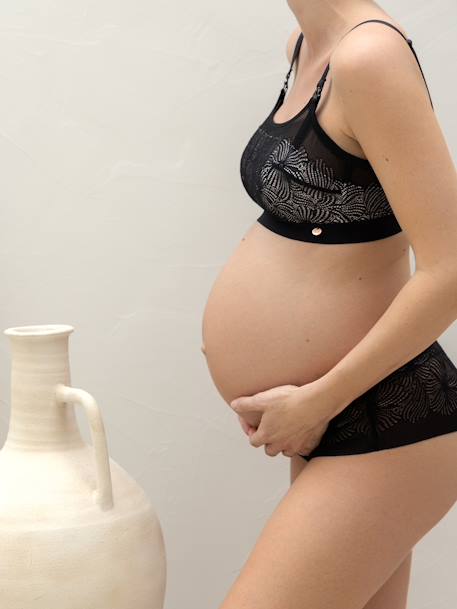 Soutien para gravidez e amamentação, Dahlia da CACHE COEUR preto 