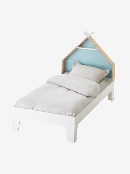 Cama evolutiva Montessori, para criança, tema Tipi branco+Groen Geel 