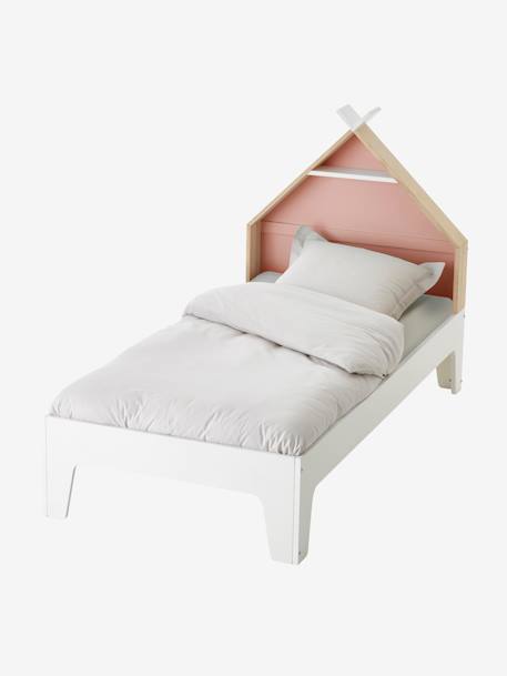 Cama evolutiva Montessori, para criança, tema Tipi branco+Groen Geel 