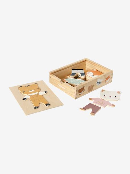 Caixa de animais para vestir, em madeira certificada madeira 