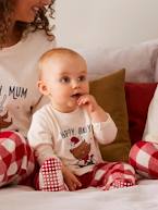 Pijama de bebé, especial Natal, coleção cápsula família cru 
