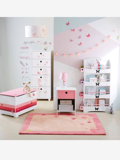 Lote de 14 decorações com borboletas, para quarto de menina Multicolor 