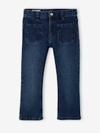 Jeans flare 7/8, para menina azul-ganga+stone 