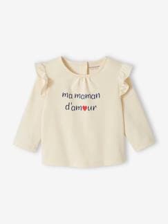 Bebé 0-36 meses-T-shirts-T-shirts-Camisola com mensagem, em algodão bio, para bebé