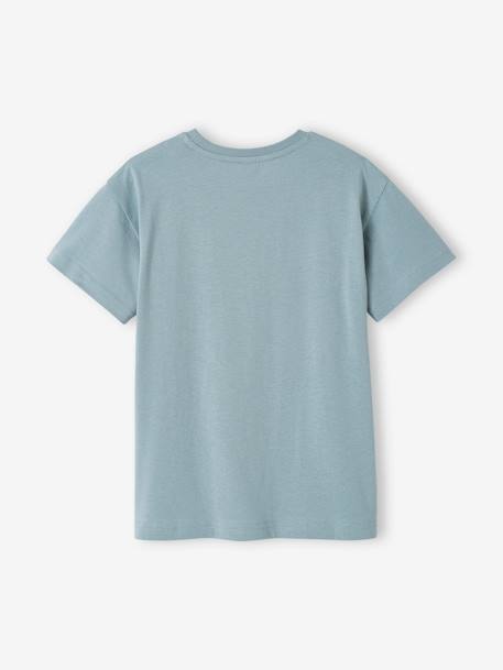 T-shirt com animal, para menino antracite+azul-acinzentado+cru 