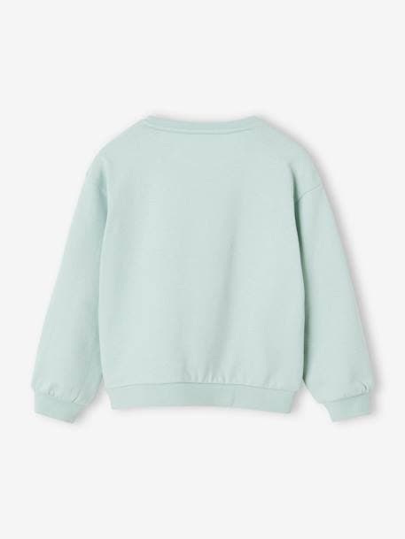 Sweat Basics com motivo, para menina alperce+azul-céu+cinza mesclado+rosa-bombom 