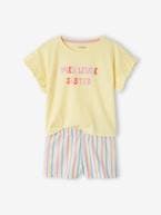 Pijama 'Meilleure Sister', para menina amarelo-pastel 