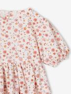 Vestido em seersucker, para menina lilás+rosa-pálido 