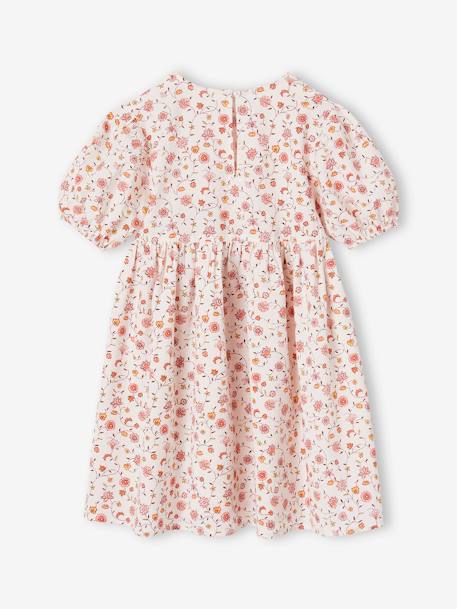 Vestido em seersucker, para menina lilás+rosa-pálido 