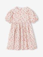 Vestido em seersucker, para menina lilás+rosa-pálido 